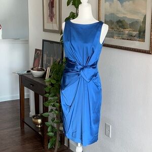 Jones New York Elegant Blue Sleeveless Dress